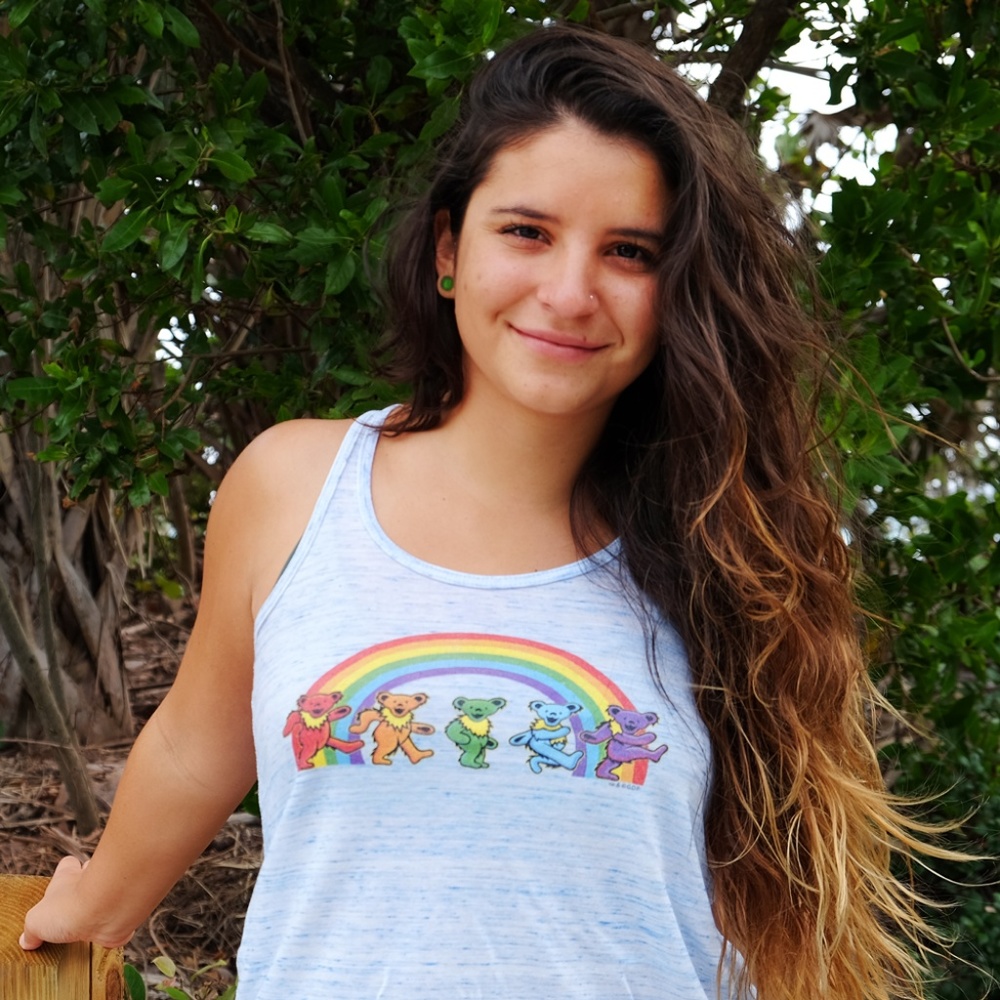 Grateful Dead Rainbow Bears Soft and Flowy Tank - Picture 3 of 5